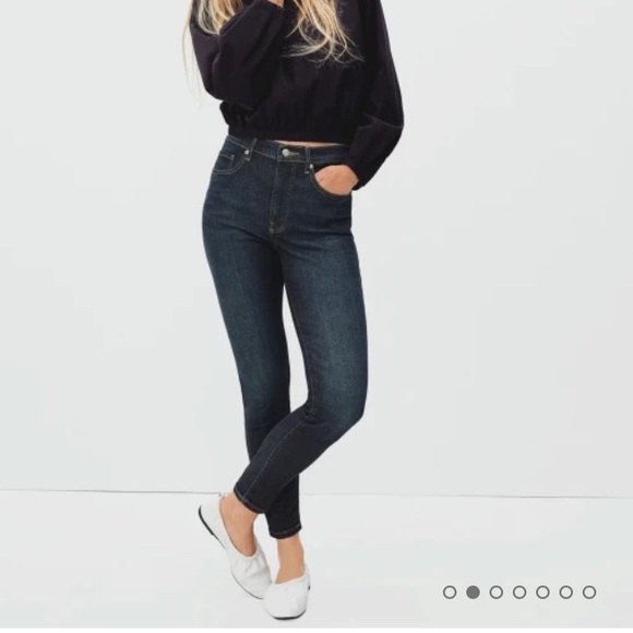 Everlane The Authentic Stretch High-Rise Skinny Size 26 Ankle - Picture 2 of 10